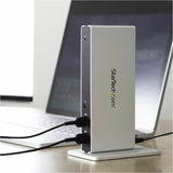 StarTech.com USB 3.0 Docking Station - Compatible with Windows / macOS - Dual DVI Docking Station Supports Dual Monitors - DVI to HDMI and DVI to VGA Adapters Included - USB3SDOCKDD
