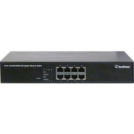 GeoVision 8-Port Gigabit 802.3at PoE Switch