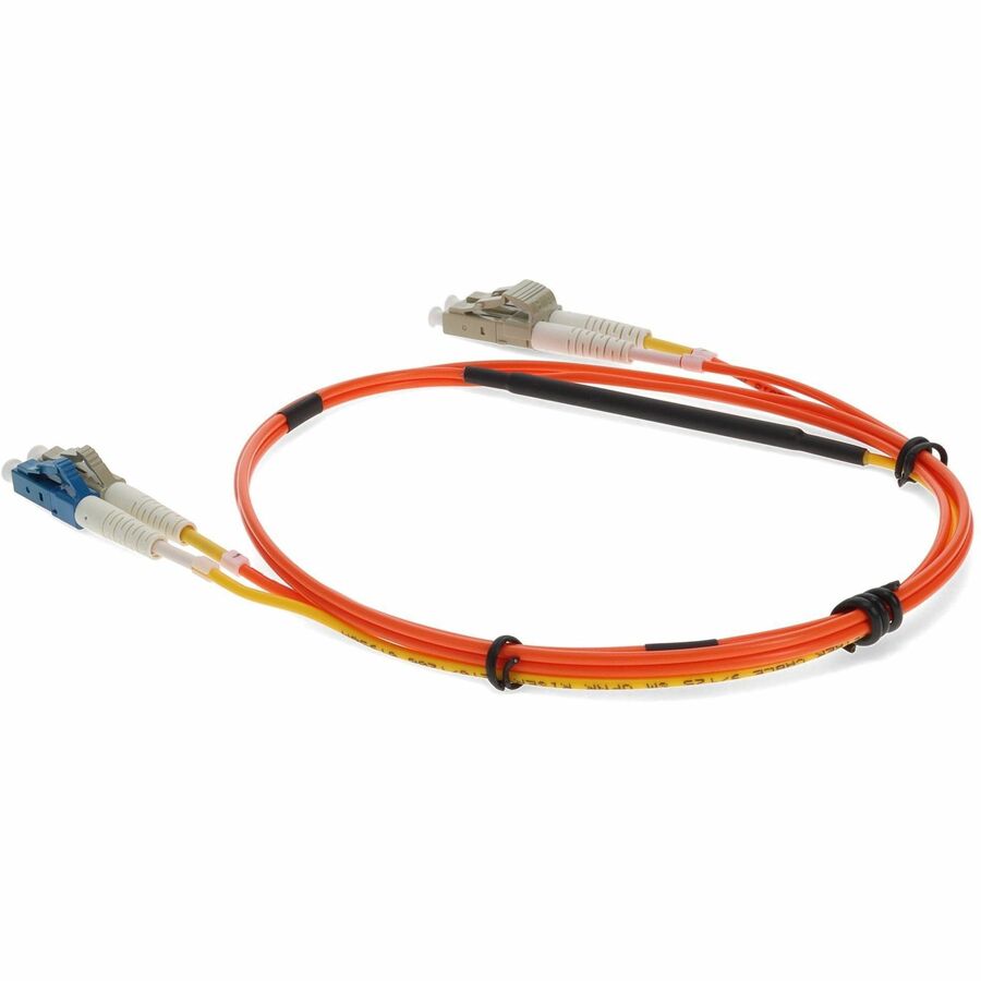 AddOn 3m LC (Male) to LC (Male) Orange OM2 & OS1 Duplex Fiber Mode Conditioning Cable