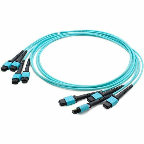 AddOn 50m MPO (Female) to MPO (Female) 48-Strand Aqua OM4 Straight Fiber Trunk Cable