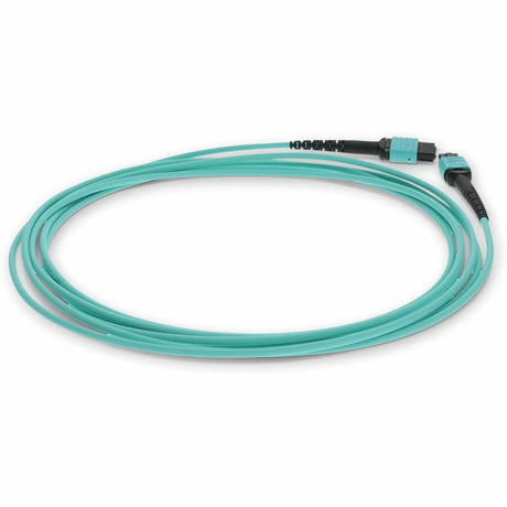 AddOn 5m MPO (Male) to MPO (Male) 12-Strand Aqua OM4 Straight Fiber OFNR (Riser-Rated) Patch Cable