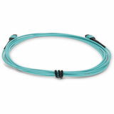 AddOn 5m MPO (Male) to MPO (Male) 12-Strand Aqua OM4 Crossover Fiber OFNR (Riser-Rated) Patch Cable