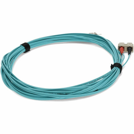 AddOn 3m SC (Male) to ST (Male) Aqua OM4 Duplex Fiber OFNR (Riser-Rated) Patch Cable