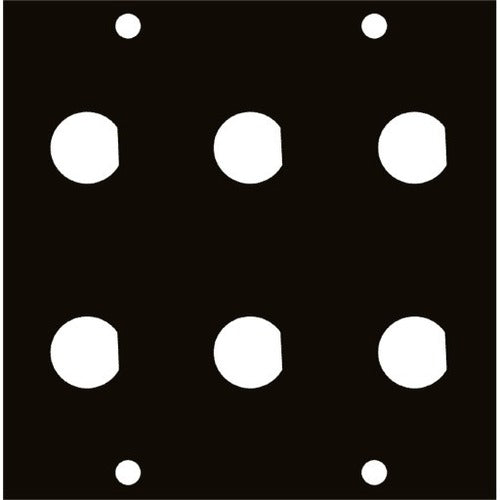 Middle Atlantic UCP Module with Six 1/2 Inch BNC Punchouts