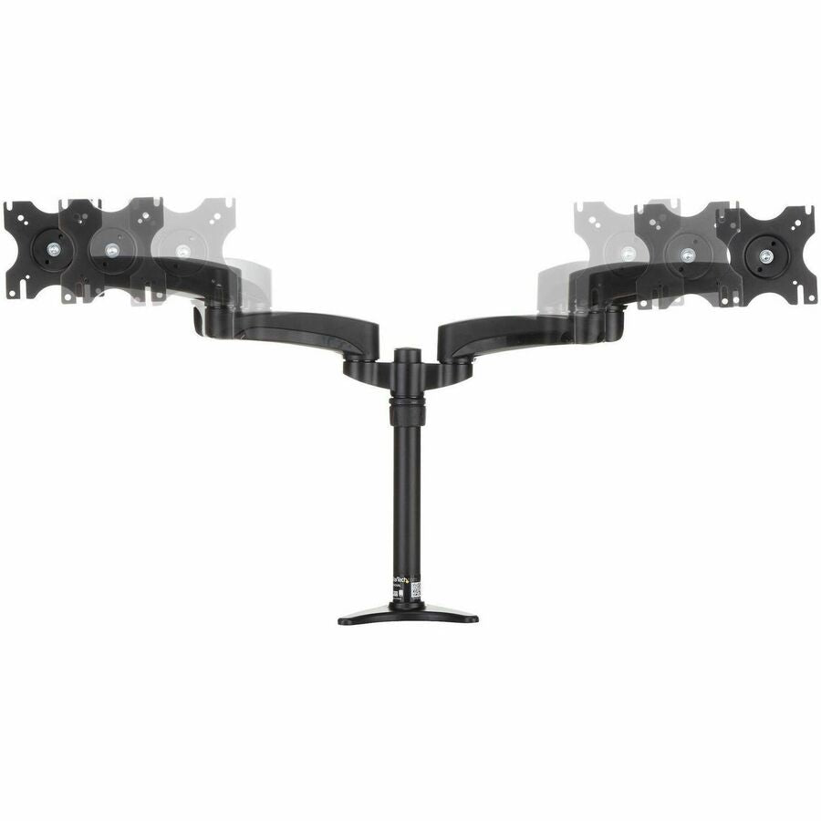 StarTech.com Desk Mount Dual Monitor Arm, Dual Articulating Monitor Arm, Height Adjustable, For VESA Monitors up to 24" (29.9lb/13.6kg)