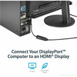StarTech.com DisplayPort to HDMI Adapter, 4K 30Hz Active DP to HDMI Video Converter, Ultra HD DP 1.2 to HDMI 1.4 Monitor Adapter Dongle