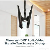 StarTech.com HDMI Splitter 1 In 2 Out - 4k 30Hz - 2 Port - Supports 3D video - Powered HDMI Splitter - HDMI Audio Splitter