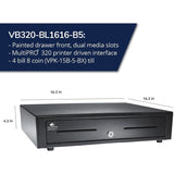 apg&reg;Standard- Duty Point of Sale Cash Drawer | Vasario Series VB320-BL1616-B5