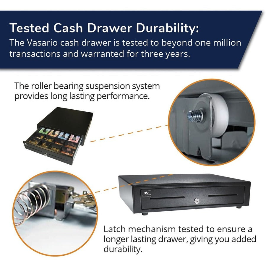 apg&reg;Standard- Duty Point of Sale Cash Drawer | Vasario Series VB320-BL1616-B5