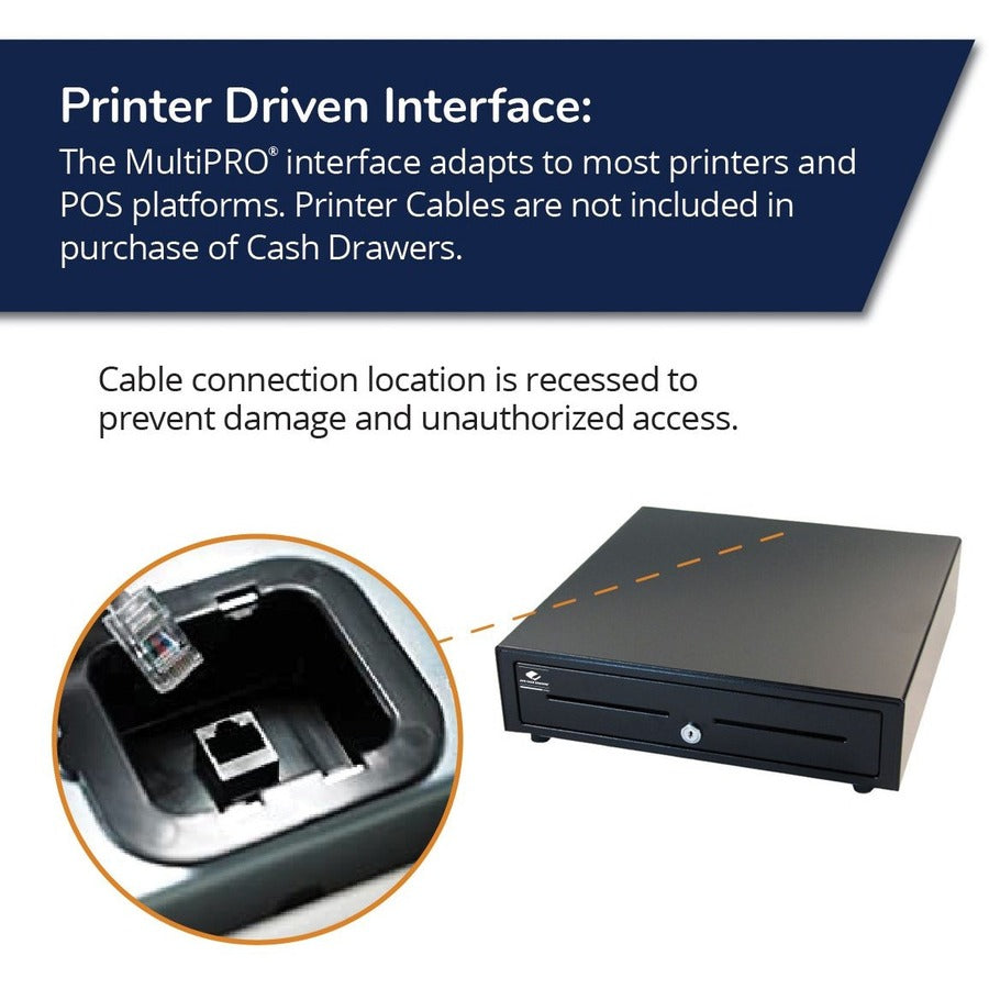 apg&reg;Standard- Duty Point of Sale Cash Drawer | Vasario Series VB320-BL1616-B5