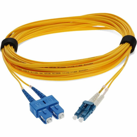 AddOn 5m LC (Male) to USC (Male) Yellow OS2 Duplex Fiber OFNR (Riser-Rated) Patch Cable