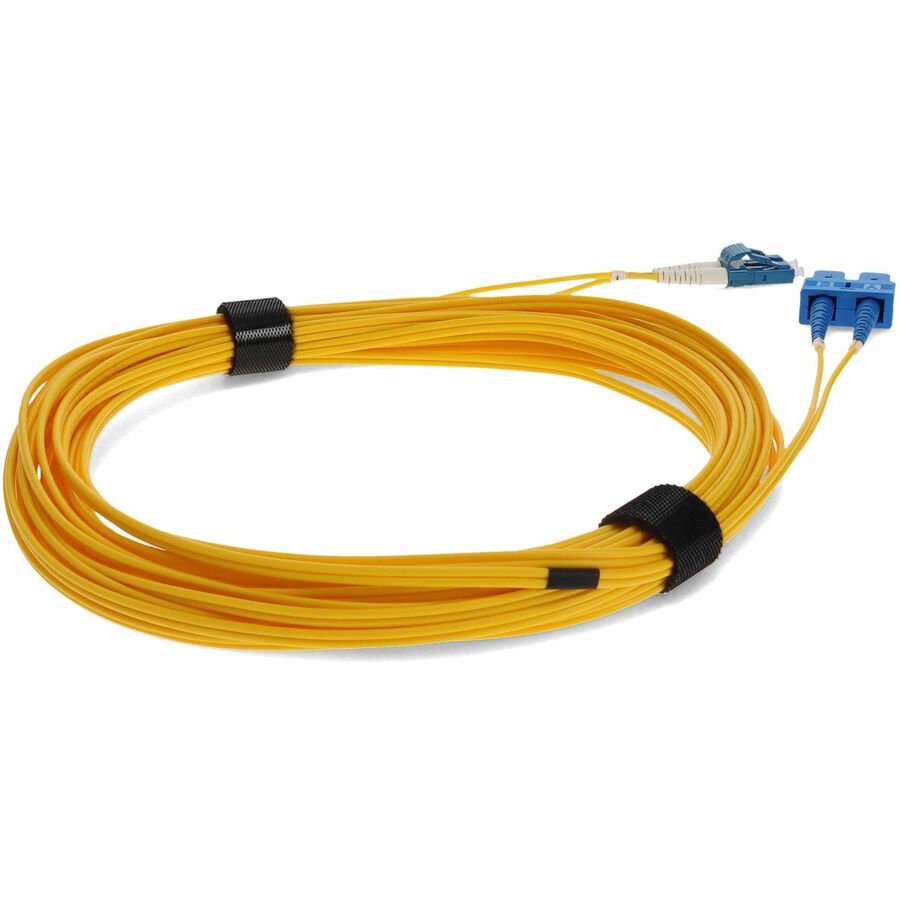 AddOn 9m LC (Male) to USC (Male) Yellow OS2 Duplex Fiber OFNR (Riser-Rated) Patch Cable