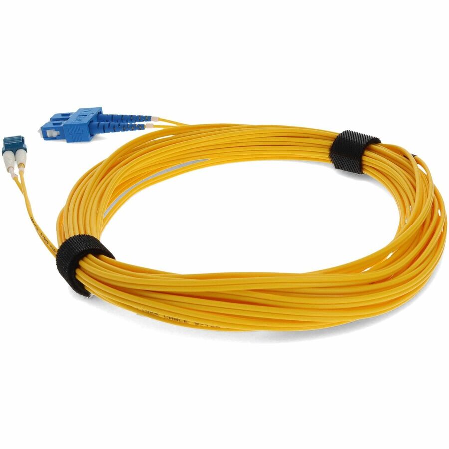 AddOn 9m LC (Male) to USC (Male) Yellow OS2 Duplex Fiber OFNR (Riser-Rated) Patch Cable