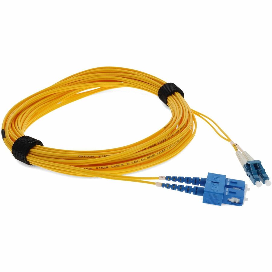 AddOn 9m LC (Male) to USC (Male) Yellow OS2 Duplex Fiber OFNR (Riser-Rated) Patch Cable