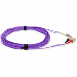 AddOn 3m LC (Male) to SC (Male) Straight Violet OM3 Duplex Fiber OFNR (Riser-Rated) TAA Compliant Patch Cable