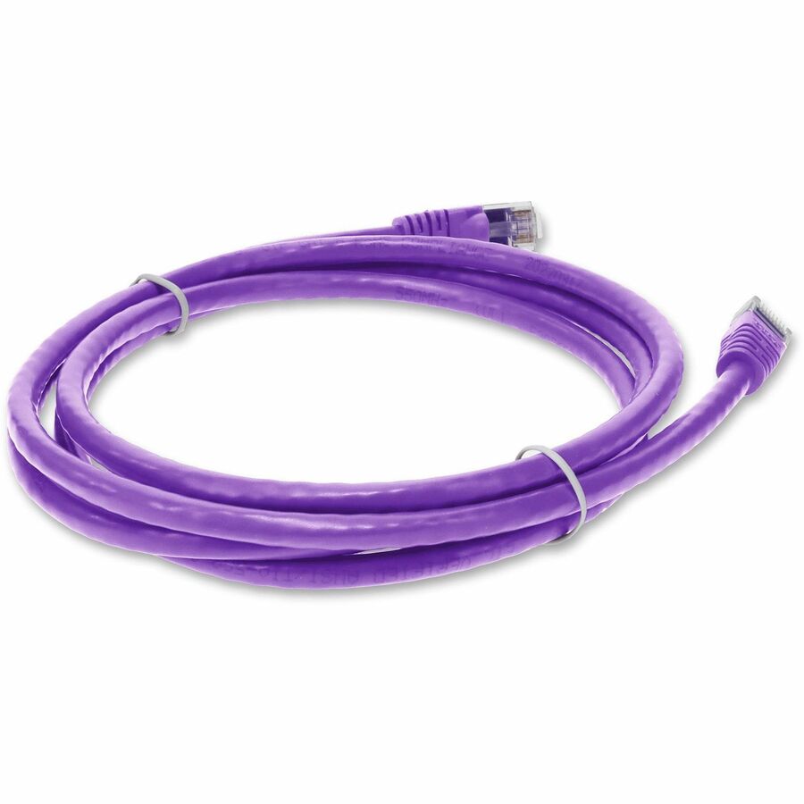 AddOn 7ft RJ-45 (Male) to RJ-45 (Male) Straight Violet Cat6 UTP Copper TAA Compliant Patch Cable