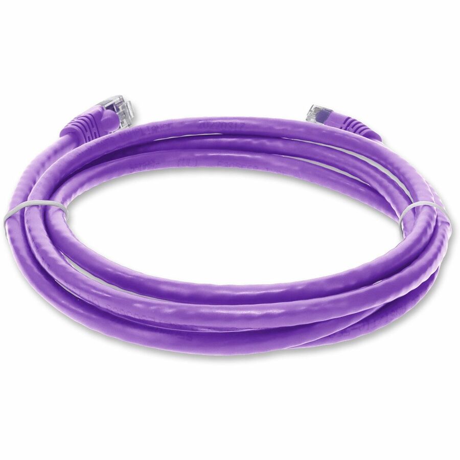 AddOn 7ft RJ-45 (Male) to RJ-45 (Male) Straight Violet Cat6 UTP Copper TAA Compliant Patch Cable