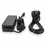 Lenovo 4X20E53336 Compatible 65W 20V at 3.25A Black Slim Tip Laptop Power Adapter and Cable