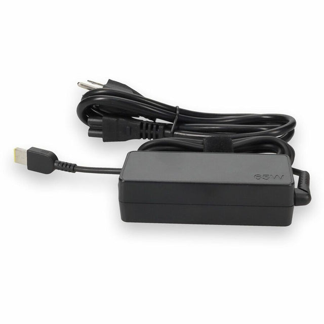 Lenovo 4X20E53336 Compatible 65W 20V at 3.25A Black Slim Tip Laptop Power Adapter and Cable