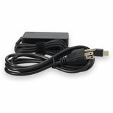 Lenovo 4X20E53336 Compatible 65W 20V at 3.25A Black Slim Tip Laptop Power Adapter and Cable