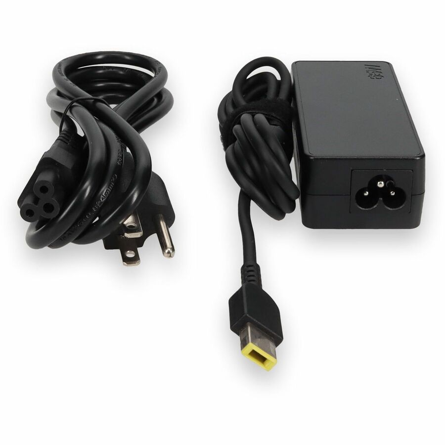 Lenovo 0B47455 Compatible 65W 20V at 3.25A Black Slim Tip Laptop Power Adapter and Cable