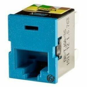 Ortronics Clarity Cat6a TracJack,T568A/B,8 pos, Blue White 180 degree