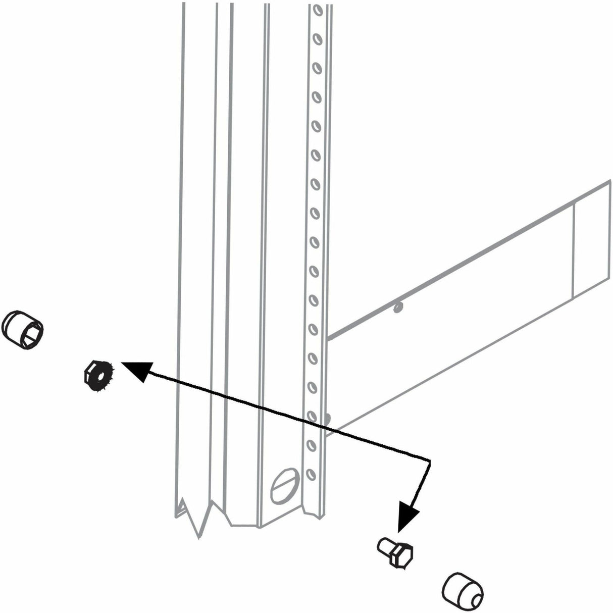 Middle Atlantic Threaded Ganging Kit for BGR and SNE Racks