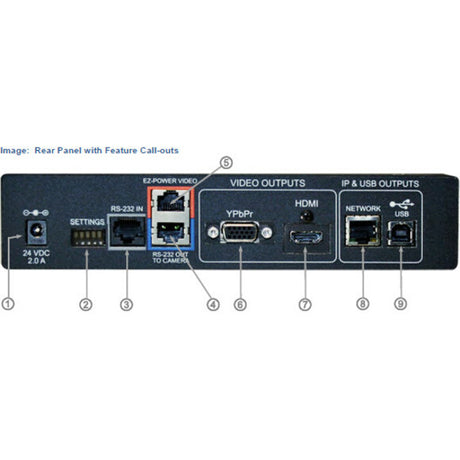 Vaddio WideSHOT Video Conferencing Camera - 1.3 Megapixel - 60 fps - USB 2.0 - 1 Pack(s)