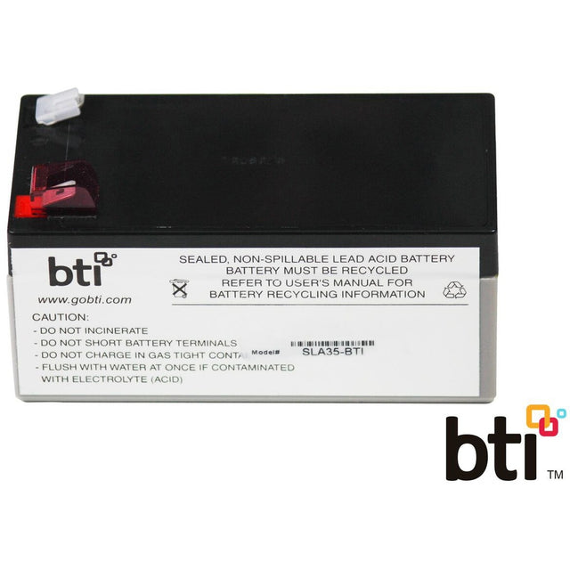 BTI RBC35-SLA35-BTI SEALED LEAD ACID BATTERY FOR APC BE350C, BE350D-LM, BE350G, BE350G-CN, BE350G-LM, BE350R, BE350R-CN, BE350T, BE350U, BE350U-CN