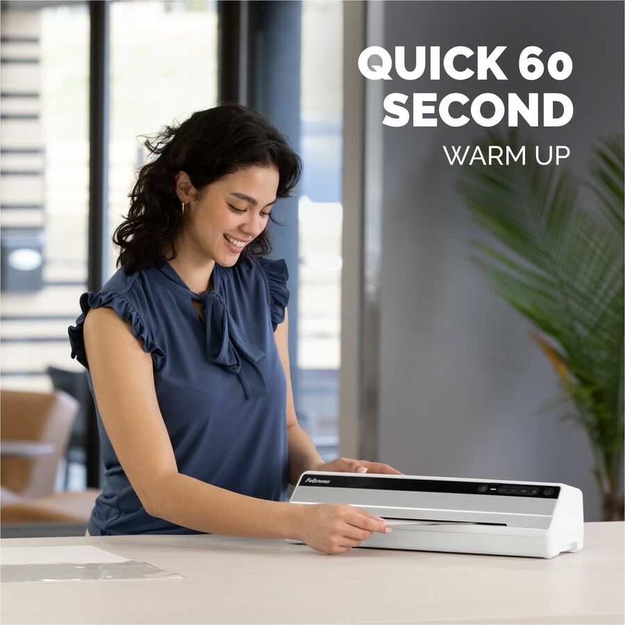 Fellowes Saturn 125 Thermal Laminator Machine for Home or Office with Pouch Starter Kit, 12.5 inch, Fast Warm-Up, Jam-Free Design (57366061)