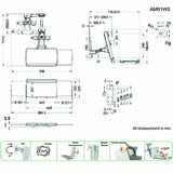 Amer AMR1WS Wall Mount for Flat Panel Display, Monitor, Keyboard, Display - TAA Compliant
