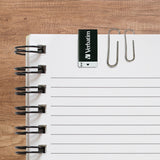 Verbatim 8GB Clip-It USB Flash Drive - 3pk - Black, White, Red