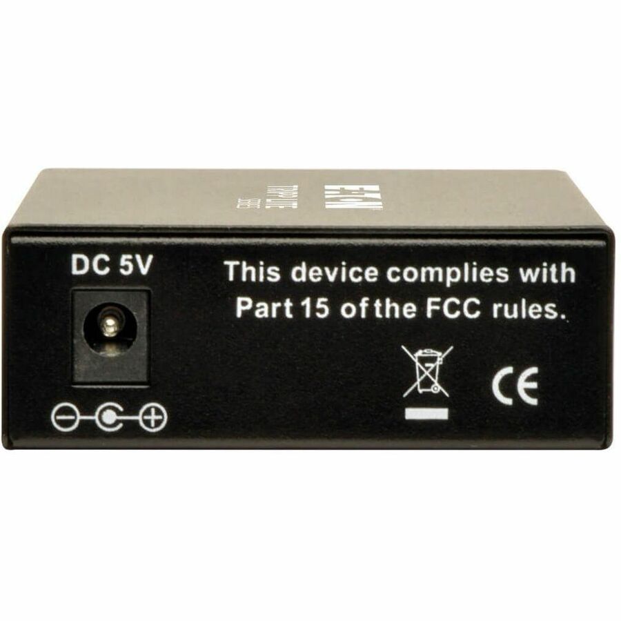 Eaton Tripp Lite Series 10/100/1000 LC Multimode Fiber to Ethernet Media Converter, 550M, 850nm