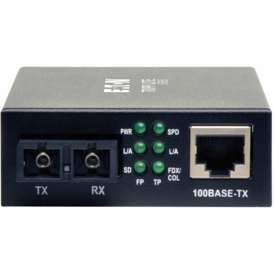 Eaton Tripp Lite Series 10/100 SC Multimode Fiber to Ethernet Media Converter, 550M, 850nm
