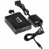 Eaton Tripp Lite Series Gigabit Multimode Fiber to Ethernet Media Converter, 10/100/1000 SC, 550 m, 850 nm
