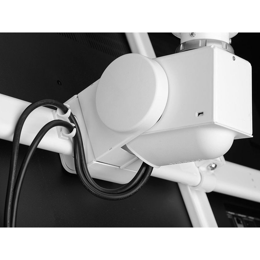 Atdec ceiling mount for large display, long pole - Loads up to 143lb - White - Universal VESA up to 800x500