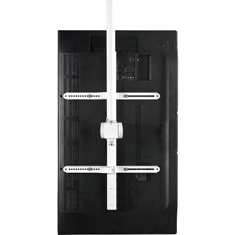 Atdec ceiling mount for large display, short pole - Loads up to 143lb - White - Universal VESA up to 800x500