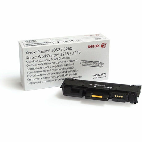 Xerox Genuine Phaser&reg; 3052/3260, WorkCentre&reg; 3215/3225 Black Standard capacity Toner Cartridge (1500 Pages) - 106R02775