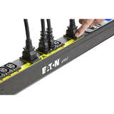 Eaton Managed rack PDU, 0U, L6-30P input, 5.76 kW max, 200-240V, 24A, 10 ft cord, Single-phase