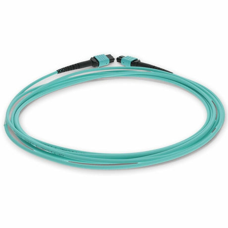 AddOn 3m MPO (Male) to MPO (Male) 12-Strand Aqua OM3 Straight Fiber OFNR (Riser-Rated) Patch Cable