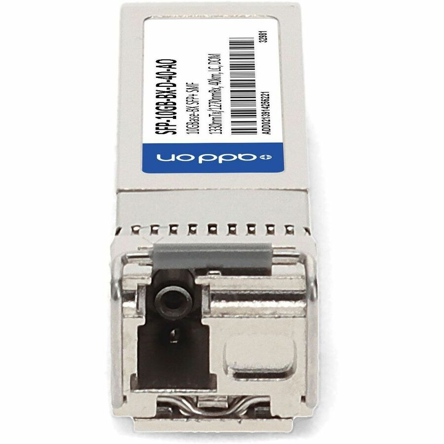 AddOn MSA and TAA Compliant 10GBase-BX SFP+ Transceiver (SMF, 1330nmTx/1270nmRx, 40km, LC, DOM)