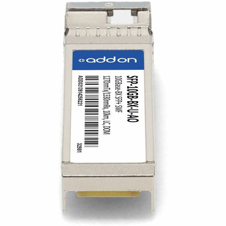 AddOn MSA and TAA Compliant 10GBase-BX SFP+ Transceiver (SMF, 1270nmTx/1330nmRx, 10km, LC, DOM)