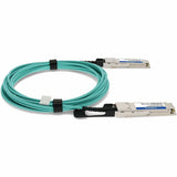 AddOn MSA and TAA Compliant 40GBase-AOC QSFP+ to QSFP+ Direct Attach Cable (850nm, MMF, 15m)