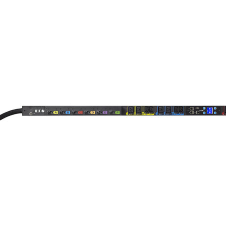 Eaton Managed rack PDU, 0U, CS8365 input, 14.4 kW max, 200-240V, 40A, 6 ft cord, Three-phase, Outlets: (12) C13 Outlet grip, (12) C19 Outlet grip