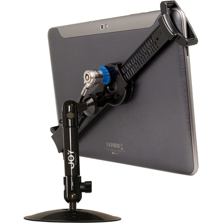 The Joy Factory LockDown Universal Desk/Countertop Carbon Fiber Stand w/ Key Lock for 7" - 10.5" Tablets