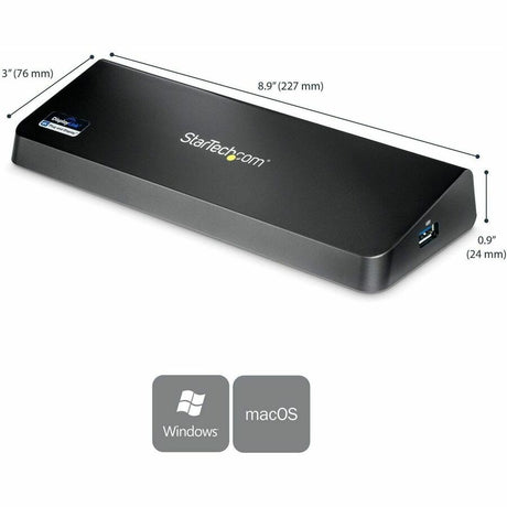 StarTech.com USB 3.0 Docking Station - Windows / macOS Compatible - Supports Dual Displays, HDMI / DisplayPort or 4K Ultra HD on a Single Monitor - USB3DOCKHDPC