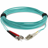 AddOn 8m LC (Male) to ST (Male) Aqua OM3 Duplex Fiber OFNR (Riser-Rated) Patch Cable