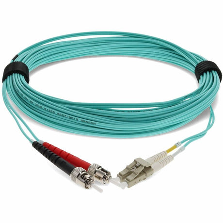 AddOn 9m LC (Male) to ST (Male) Aqua OM3 Duplex Fiber OFNR (Riser-Rated) Patch Cable