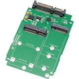 SYBA Multimedia M.2 (NGFF) & mSATA SSD to SATA III with Standard & Low Profile Brackets