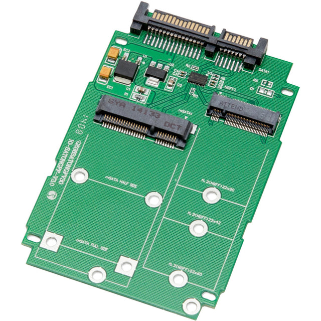 SYBA Multimedia M.2 (NGFF) & mSATA SSD to SATA III with Standard & Low Profile Brackets